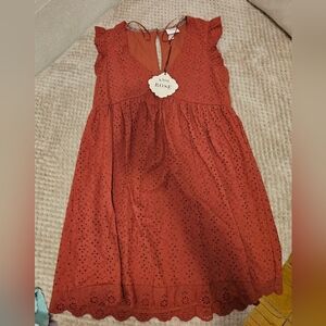 Knox Rose Red Eyelet Mini Dress XS